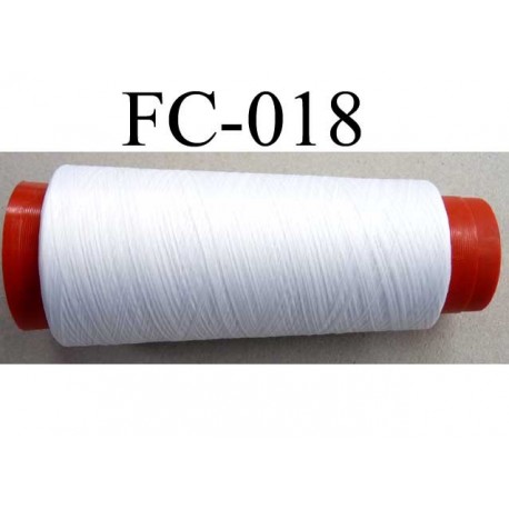 CONE de fil mousse polyamide fil n° 120 couleur blanc longueur de 2000 mètres fabriqué en France